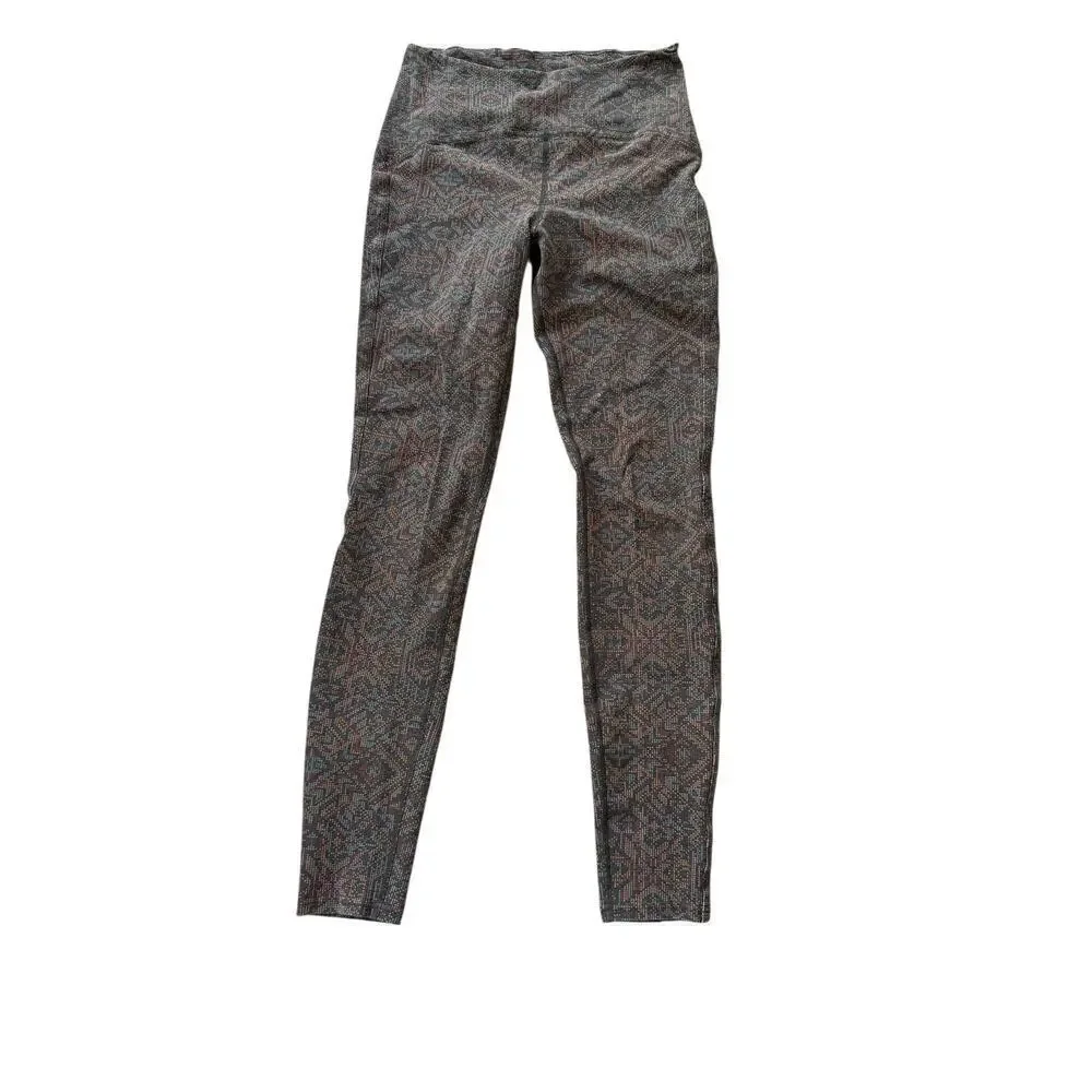 Prana Women's Dark Iron Mosaic Bohemia Hill Leggings Size XS